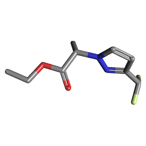 吡唑-丙酸乙酯(C9H12F2N2O2),CAS 1823432-40-1,「Fluorochem」E119056318-1g C9H12F2N2O2_3D图