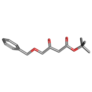 丁酸_3-氧-4-(苯甲氧基)-_1,1-二甲基乙酯制备,CAS 95967-46-7报价,「Fluorochem」B12035485-1g C15H20O4_3D图