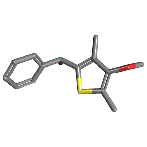 二甲基噻吩-甲醇(C14H16O2S),CAS 1443305-70-1,「Fluorochem」M121226289-5g C14H16O2S_3D图