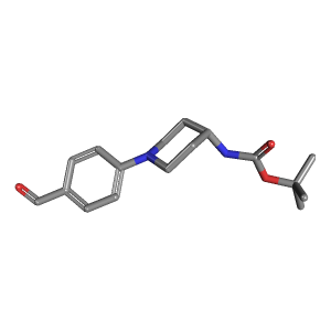 哌啶-氨基甲酸叔丁酯(C17H24N2O3),CAS 1958100-77-0,「Fluorochem」T122412758-250mg C17H24N2O3_3D图