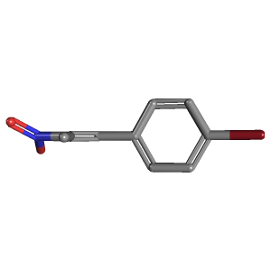 (E) -1-溴-4-(2-硝基-1-烯-1-基)苯,CAS 131981-75-4,「安耐吉」E12363725-1g C9H8BrNO2_3D图