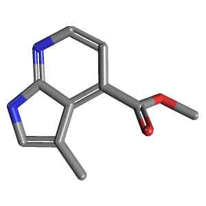 甲基-羧酸甲酯(C10H10N2O2),CAS 1638771-45-5,「Fluorochem」M124705864-250mg C10H10N2O2_3D图