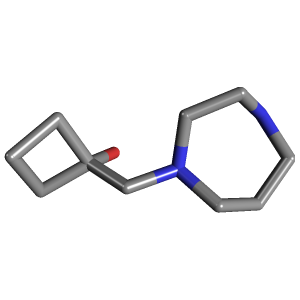 甲基_醇(C10H20N2O),CAS 2098500-79-7,「Fluorochem」D126856787-1g C10H20N2O_3D图
