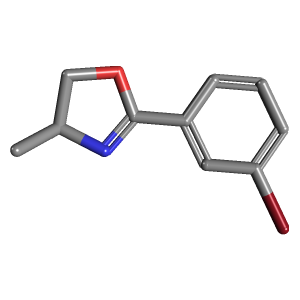 二氢-二甲基恶唑(C11H12BrNO),CAS 51849-84-4,「Fluorochem」B12853043-250mg C11H12BrNO_3D图