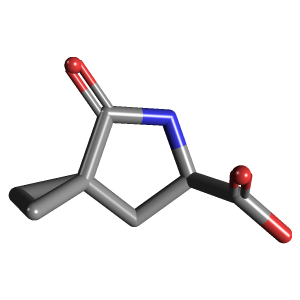 庚烷_羧酸(C7H9NO3),CAS 2102412-77-9,「Fluorochem」S129605395-250mg C7H9NO3_3D图