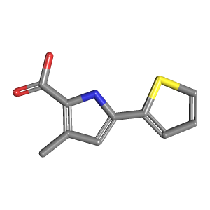 噻吩_羧酸(C10H9NO2S),CAS 2090492-89-8,「毕得」M131433374-250mg C10H9NO2S_3D图