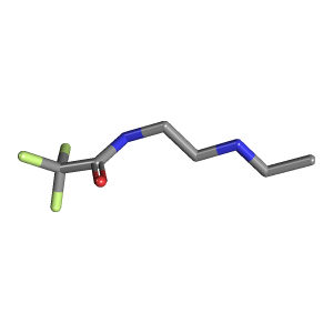 乙基-三氟乙酰胺(C6H11F3N2O),CAS 911229-38-4,「Fluorochem」N13429029-5g C6H11F3N2O_3D图