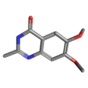 二甲氧基喹唑啉-酮(C11H11ClN2O3),CAS 730949-85-6,「源叶」C135473569-250mg C11H11ClN2O3_3D图