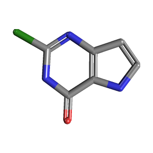 嘧啶_酮(C6H4ClN3O),CAS 90993-29-6,「源叶」C135674098-250mg C6H4ClN3O_3D图