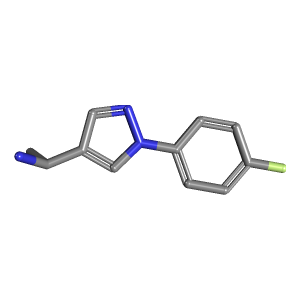 吡唑_乙胺(C11H12FN3),CAS 1049988-73-9,「源叶」F16640665-500mg C11H12FN3_3D图