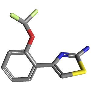 苯基_胺(C10H8F2N2OS),CAS 760936-33-2,「Fluorochem」D16792013-5g C10H8F2N2OS_3D图