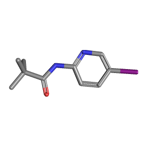 碘代吡啶-二甲基丙酰胺(C10H13IN2O),CAS 470463-36-6,「阿拉丁」N17100900-250mg C10H13IN2O_3D图