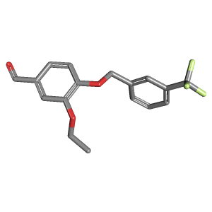 苄基_苯甲醛(C17H15F3O3),CAS 667437-26-5,「Fluorochem」E17370882-5g C17H15F3O3_3D图
