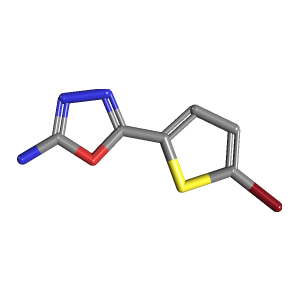 溴噻吩_胺(C6H4BrN3OS),CAS 1016734-35-2,「Fluorochem」B18071285-2.5g C6H4BrN3OS_3D图