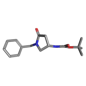 苄基-氨基甲酸叔丁酯(C16H22N2O3),CAS 478832-03-0,「Fluorochem」T18541793-1g C16H22N2O3_3D图