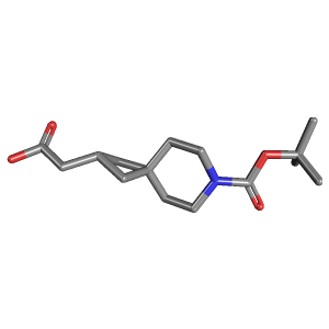 哌啶-胺盐酸盐(C15H25NO4),CAS 1384265-35-3,「Fluorochem」T18670570-1g C15H25NO4_3D图