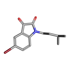 甲基丁基-二酮(C13H14BrNO2),CAS 937690-57-8,「Fluorochem」B18802866-1g C13H14BrNO2_3D图