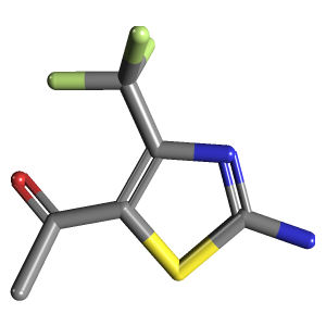 噻唑_乙酮(C6H5F3N2OS),CAS 167405-28-9,「Fluorochem」A18936300-250mg C6H5F3N2OS_3D图