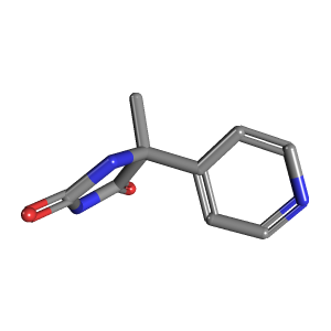 5-甲基-5-(吡啶-4-Yl)咪唑啉-2,4-二酮,CAS 6294-54-8,「源叶」M222702-500mg C9H9N3O2_3D图