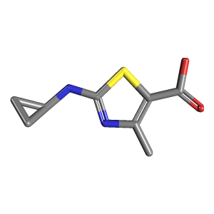 甲基_羧酸(C8H10N2O2S),CAS 162651-10-7,「Fluorochem」C22411062-5g C8H10N2O2S_3D图