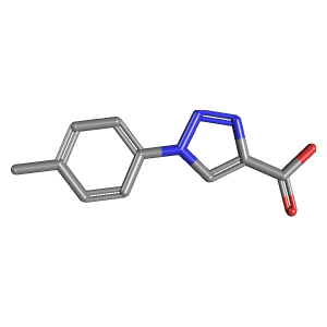 甲基苯基-羧酸(C10H9N3O2),CAS 113934-31-9,「Fluorochem」M22425357-1g C10H9N3O2_3D图