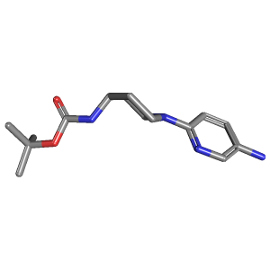 氨基吡啶-氨基甲酸叔丁酯(C15H24N4O2),CAS 344567-02-8,「Fluorochem」T22557725-1g C15H24N4O2_3D图