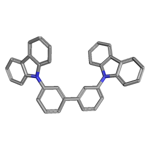 3,3'-二(9H-咔唑-9-Yl)-1,1'-联苯,CAS 342638-54-4,「安耐吉」D23386664-5g C36H24N2_3D图
