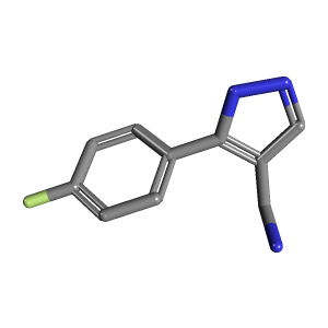 氟苯基_甲胺(C10H10FN3),CAS 1015846-17-9,「Fluorochem」F24206112-1g C10H10FN3_3D图