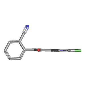 氧乙基_吡啶(C14H9ClN2O),CAS 890100-44-4,「Fluorochem」C24723333-5g C14H9ClN2O_3D图