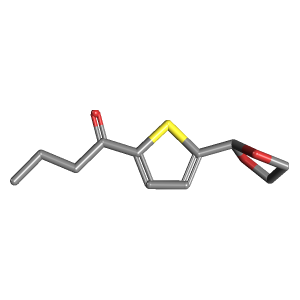 二氧杂环己烷-噻吩丙基酮(C11H14O3S),CAS 898771-84-1,「Fluorochem」D24723433-5g C11H14O3S_3D图