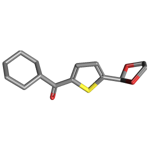 环己基_噻吩酮(C14H18O3S),CAS 898772-56-0,「Fluorochem」C24723458-2g C14H18O3S_3D图
