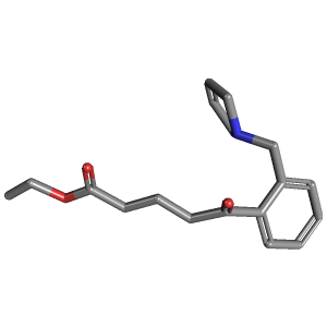 吡咯烷甲基-戊酸乙酯(C18H23NO3),CAS 898763-98-9,「Fluorochem」E24725570-1g C18H23NO3_3D图