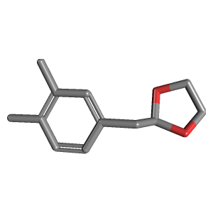 二氧杂环-苯(C12H16O2),CAS 898759-39-2,「Fluorochem」D24727774-1g C12H16O2_3D图