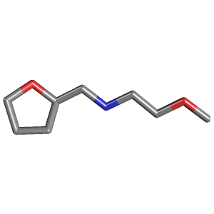 N-(2-甲氧基乙基)-N-(四氢呋喃-2-乙基)胺,CAS 55100-02-2,「源叶」N25218868-5g C8H17NO2_3D图