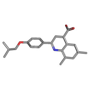 异丁氧基苯基-羧酸(C22H23NO3),CAS 932886-65-2,「Fluorochem」I25218883-1g C22H23NO3_3D图