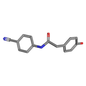 氰基_乙酰胺(C15H12N2O2),CAS 886362-48-7,「Fluorochem」N25417876-1g C15H12N2O2_3D图