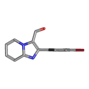吡啶_甲醛(C14H9BrN2O),CAS 522651-96-3,「Fluorochem」B2757116-250mg C14H9BrN2O_3D图