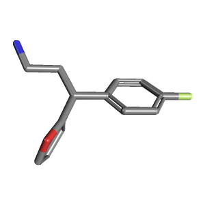氟苯基_胺(C13H14FNO),CAS 380878-55-7,「Fluorochem」F2771859-25g C13H14FNO_3D图