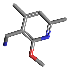 1-(2-甲氧基-4,6-二甲基吡啶-3-Yl)甲胺,CAS 46002-83-9,「源叶」M28064222-50mg C9H14N2O_3D图