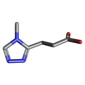 3-(4-甲基-4H-1,2,4-三唑-3-Yl)丙酸,CAS 959240-56-3,「源叶」M28064739-1g C6H9N3O2_3D图