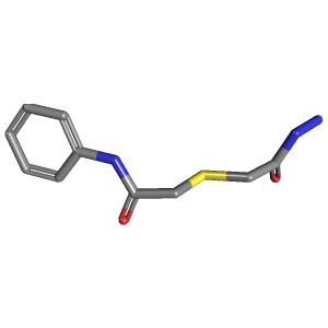 肼基-苯基乙酰胺(C10H13N3O2S),CAS 292644-19-0,「Fluorochem」H2822653-5g C10H13N3O2S_3D图