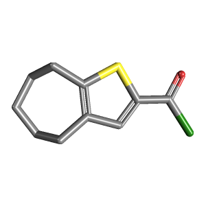 噻吩_酰氯(C10H11ClOS),CAS 1042793-22-5,「Fluorochem」T28776564-10g C10H11ClOS_3D图