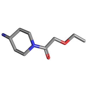 乙氧基乙烷-酮(C9H18N2O2),CAS 1042793-43-0,「麦克林」A28776578-100mg C9H18N2O2_3D图