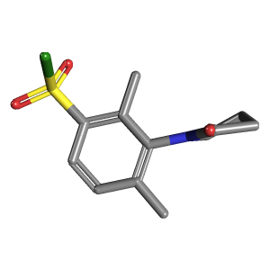 二甲-苯磺酰氯(C12H14ClNO3S),CAS 331256-61-2,「Fluorochem」D3102042-10g C12H14ClNO3S_3D图