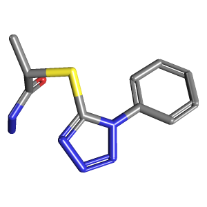 四唑_丙酰肼(C10H12N6OS),CAS 369635-28-9,「Fluorochem」P3143454-1g C10H12N6OS_3D图