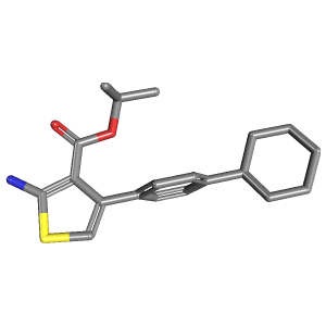 环己基苯基-羧酸异丙酯(C20H25NO2S),CAS 351156-36-0,「Fluorochem」I3530526-10g C20H25NO2S_3D图