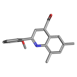 甲氧基苯基-羧酸(C19H17NO3),CAS 725705-24-8,「Fluorochem」M3530626-10g C19H17NO3_3D图
