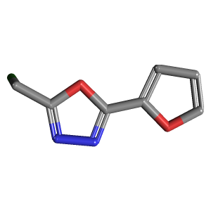 氯甲基_恶二唑(C7H5ClN2O2),CAS 727374-86-9,「Fluorochem」C3689757-1g C7H5ClN2O2_3D图