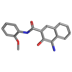 甲氧基苯基-萘胺(C18H16N2O3),CAS 23342-49-6,「Fluorochem」A37979415-1g C18H16N2O3_3D图