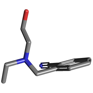 羟基乙基-苯甲腈(C12H16N2O),CAS 1176738-33-2,「Fluorochem」E39161269-500mg C12H16N2O_3D图